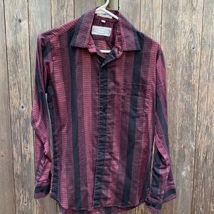 Monte Carlo long sleeve stripe button up shirt